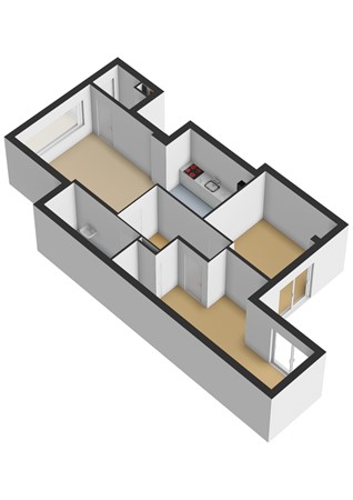 Floorplan - Sloterkade 74H, 1058 HH Amsterdam
